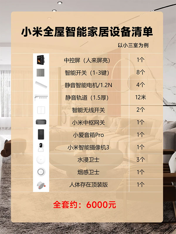只要6000元，就能實現全屋智能家居裝修